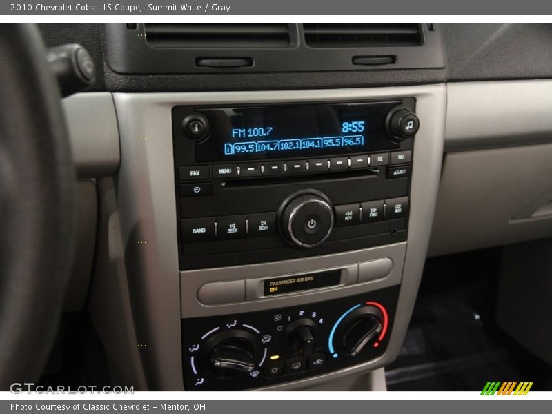 Summit White / Gray 2010 Chevrolet Cobalt LS Coupe