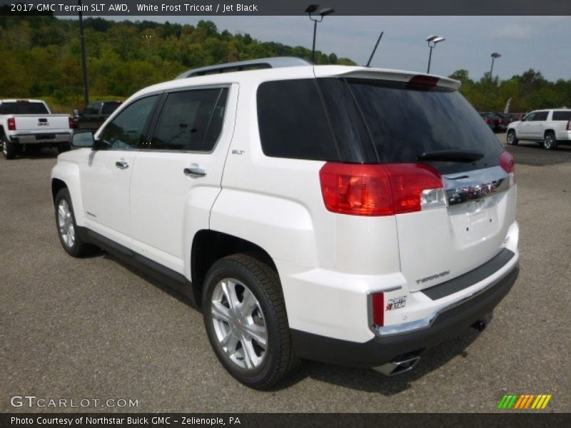 White Frost Tricoat / Jet Black 2017 GMC Terrain SLT AWD