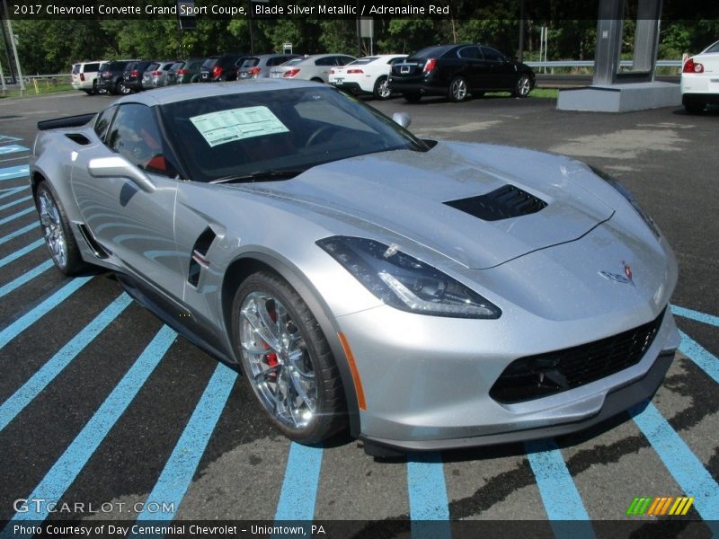 Front 3/4 View of 2017 Corvette Grand Sport Coupe