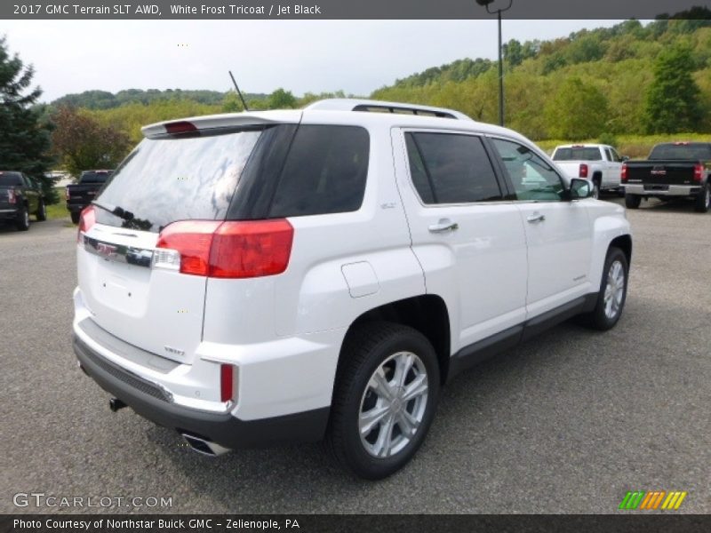 White Frost Tricoat / Jet Black 2017 GMC Terrain SLT AWD