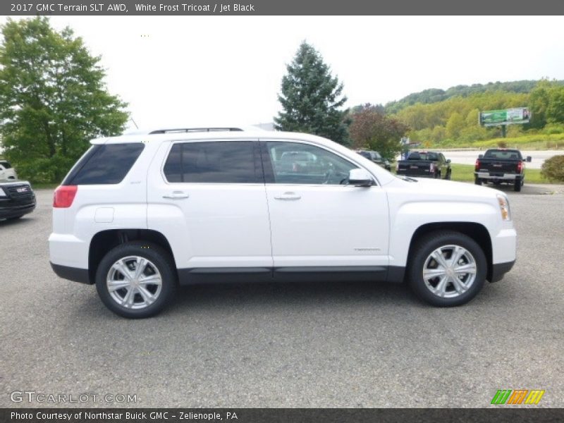 White Frost Tricoat / Jet Black 2017 GMC Terrain SLT AWD