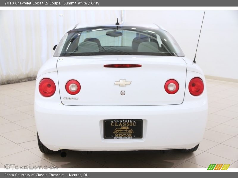 Summit White / Gray 2010 Chevrolet Cobalt LS Coupe