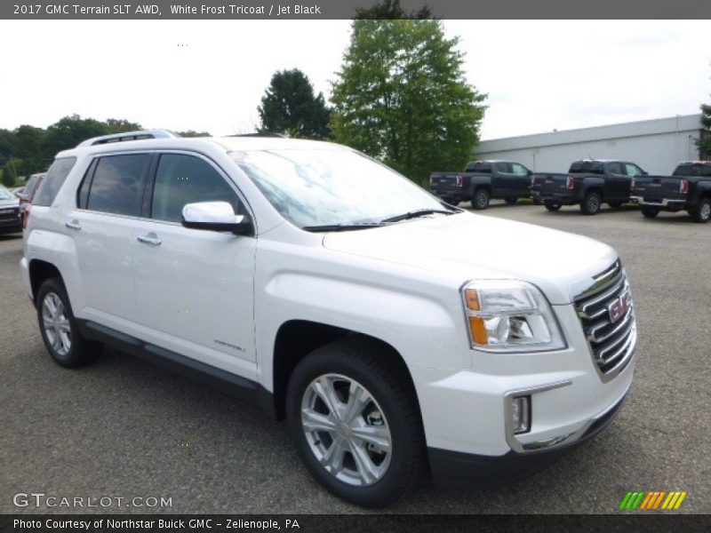 White Frost Tricoat / Jet Black 2017 GMC Terrain SLT AWD