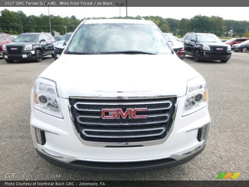 White Frost Tricoat / Jet Black 2017 GMC Terrain SLT AWD