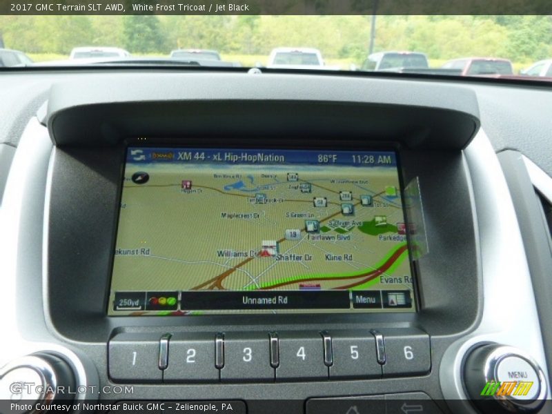 White Frost Tricoat / Jet Black 2017 GMC Terrain SLT AWD