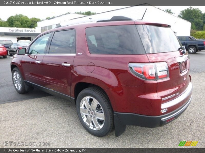 Crimson Red Tintcoat / Dark Cashmere 2017 GMC Acadia Limited AWD