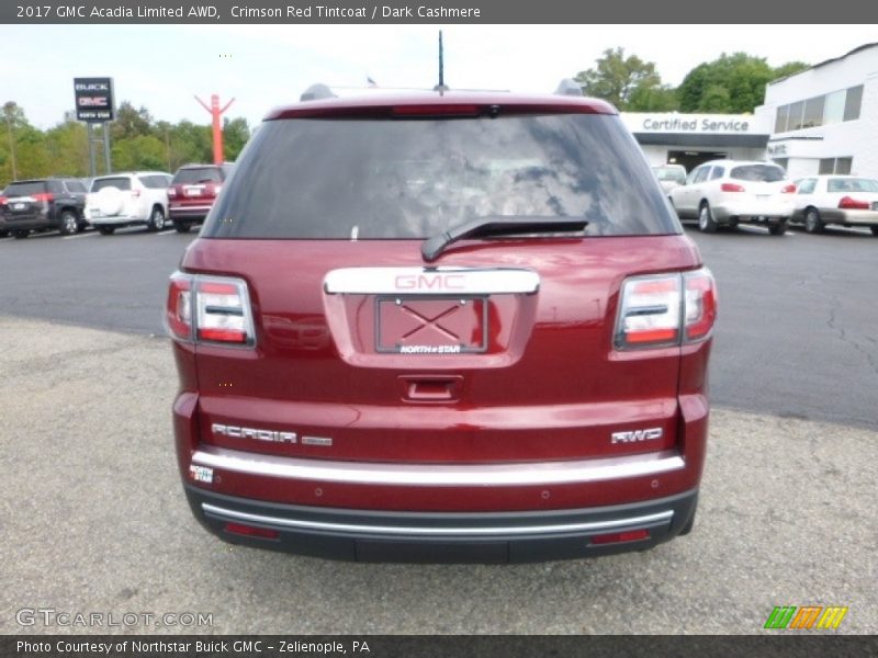 Crimson Red Tintcoat / Dark Cashmere 2017 GMC Acadia Limited AWD