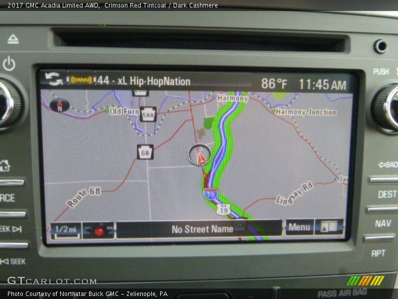 Navigation of 2017 Acadia Limited AWD