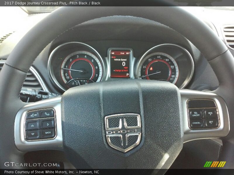 Pitch Black / Black 2017 Dodge Journey Crossroad Plus
