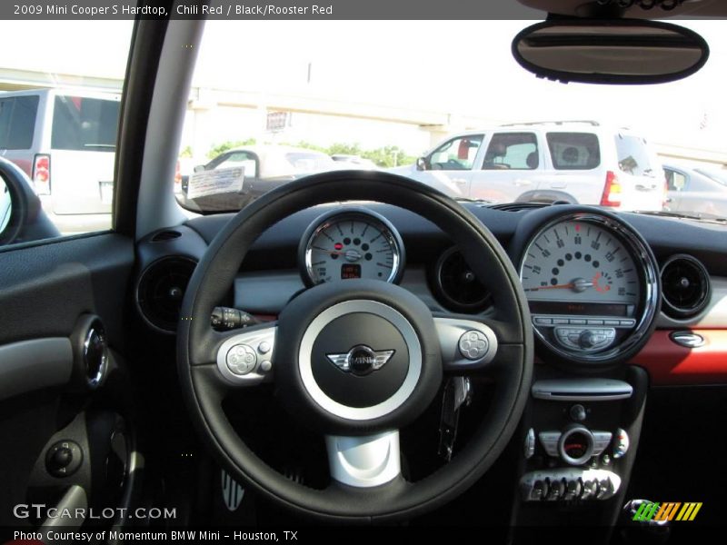 Chili Red / Black/Rooster Red 2009 Mini Cooper S Hardtop