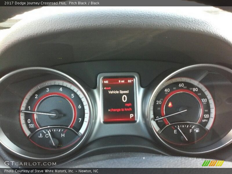 Pitch Black / Black 2017 Dodge Journey Crossroad Plus