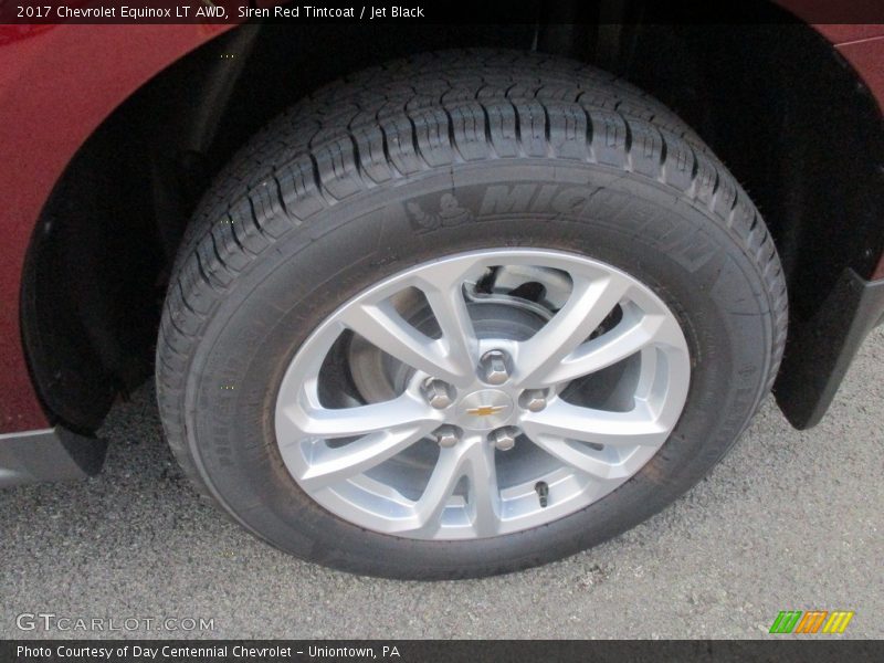 Siren Red Tintcoat / Jet Black 2017 Chevrolet Equinox LT AWD