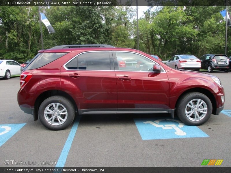 Siren Red Tintcoat / Jet Black 2017 Chevrolet Equinox LT AWD