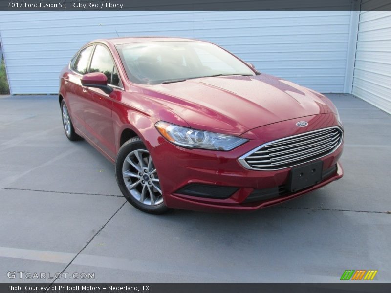 Ruby Red / Ebony 2017 Ford Fusion SE