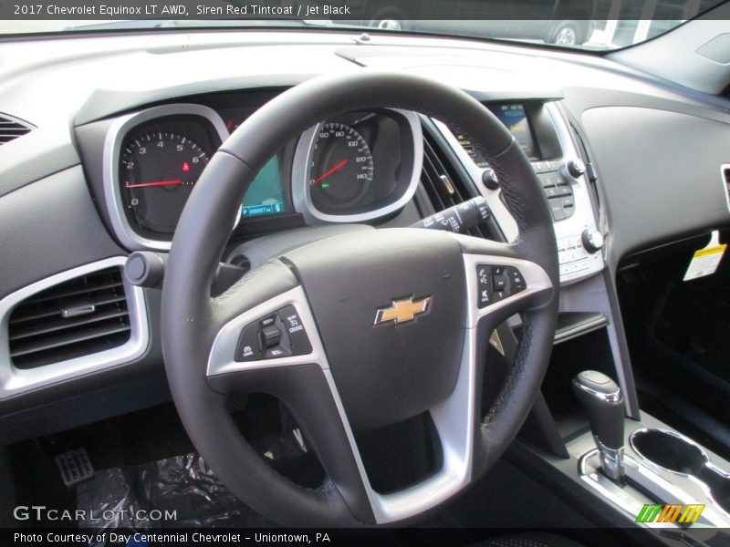 Siren Red Tintcoat / Jet Black 2017 Chevrolet Equinox LT AWD