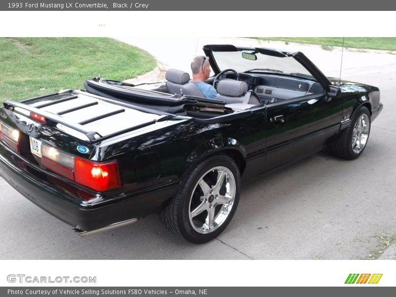 Black / Grey 1993 Ford Mustang LX Convertible