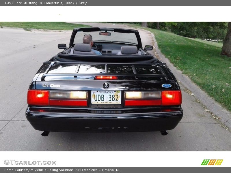 Black / Grey 1993 Ford Mustang LX Convertible