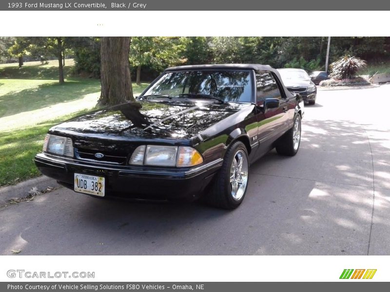 Black / Grey 1993 Ford Mustang LX Convertible