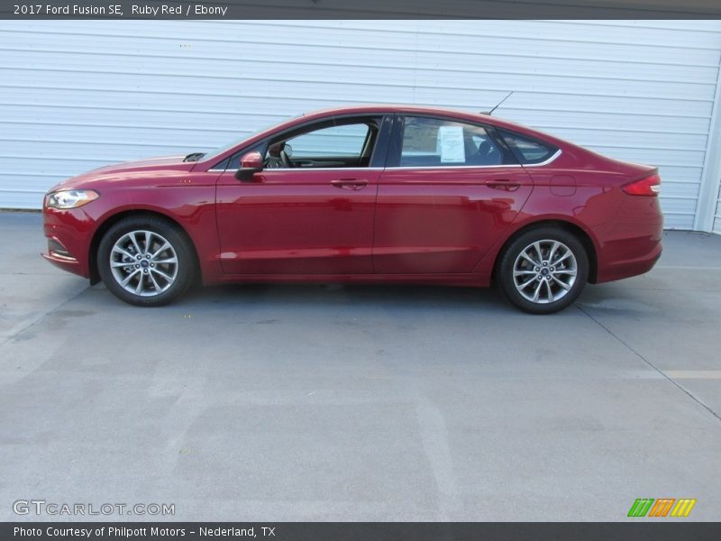 Ruby Red / Ebony 2017 Ford Fusion SE