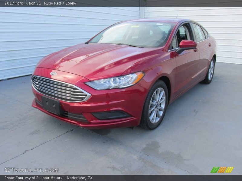 Ruby Red / Ebony 2017 Ford Fusion SE