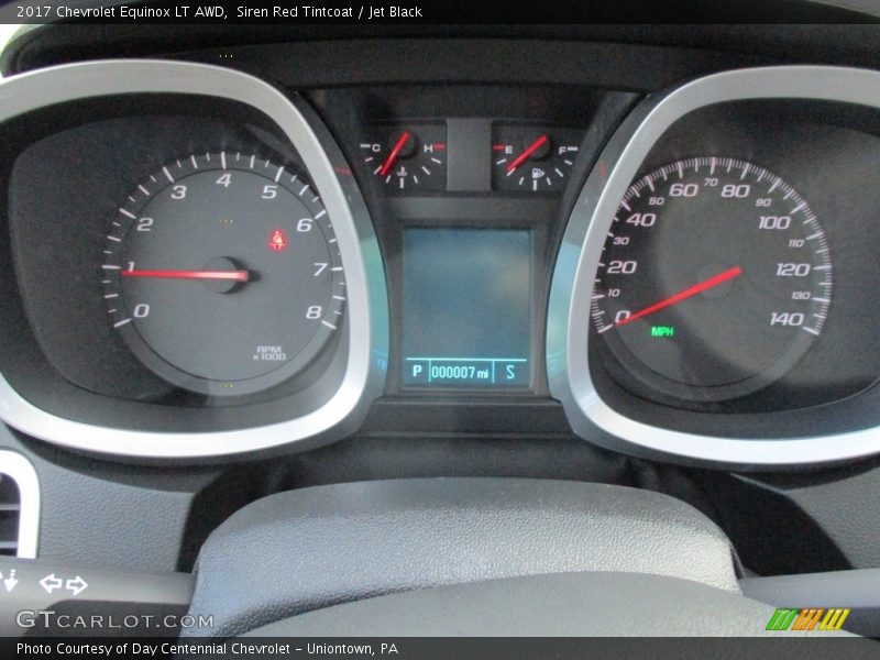 Siren Red Tintcoat / Jet Black 2017 Chevrolet Equinox LT AWD