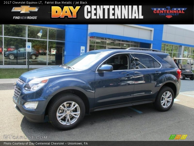 Patriot Blue Metallic / Jet Black 2017 Chevrolet Equinox LT