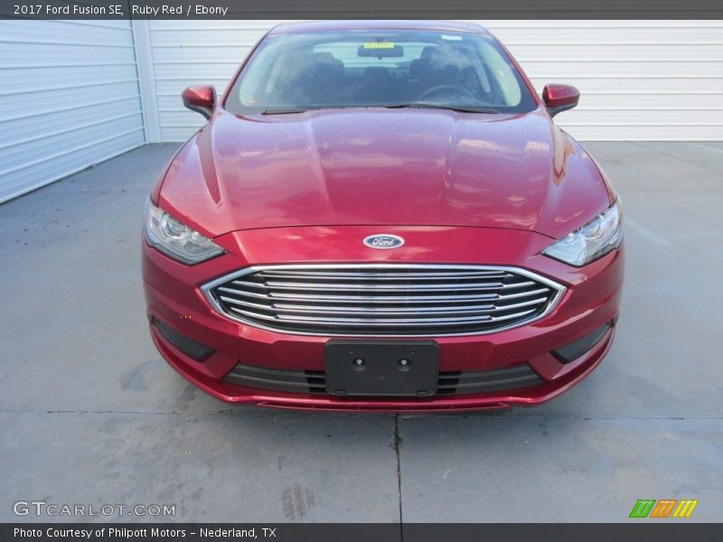 Ruby Red / Ebony 2017 Ford Fusion SE