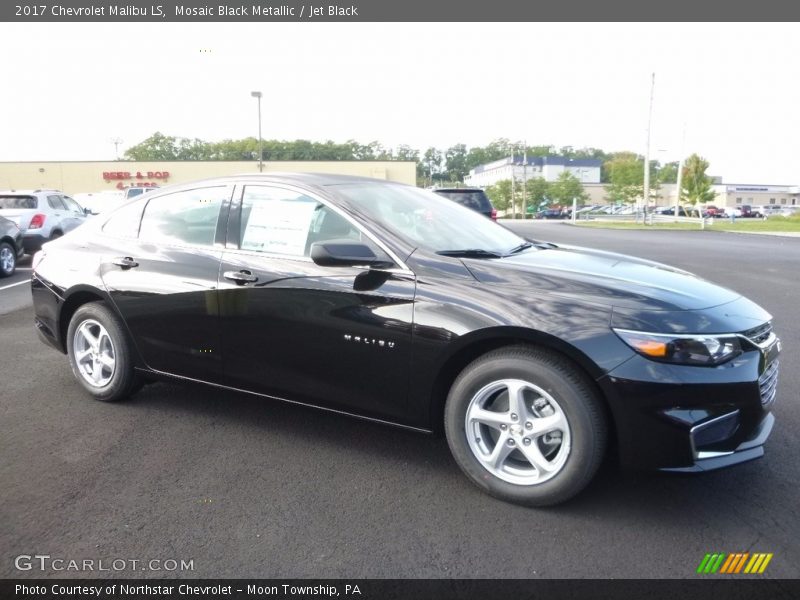 Mosaic Black Metallic / Jet Black 2017 Chevrolet Malibu LS
