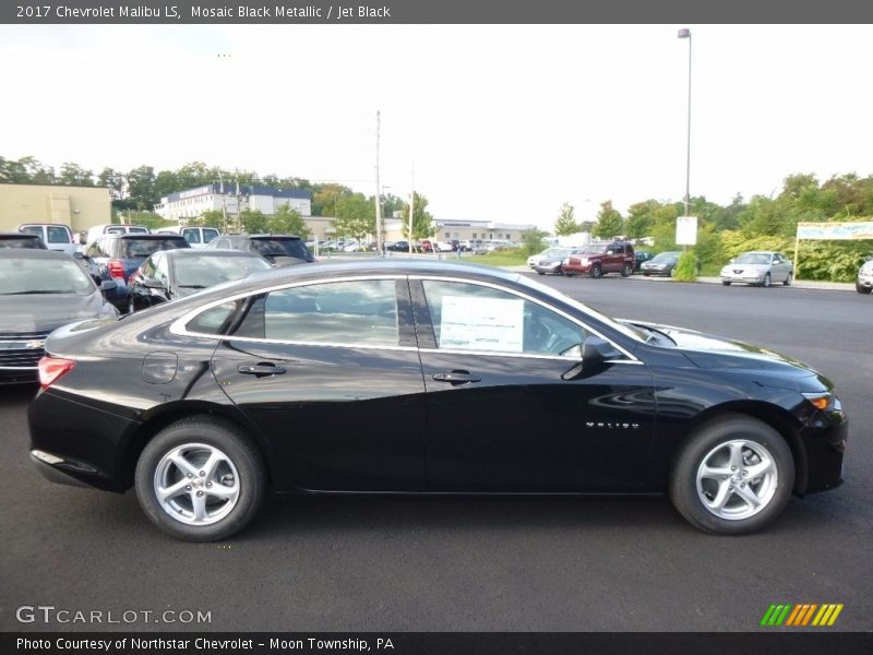 Mosaic Black Metallic / Jet Black 2017 Chevrolet Malibu LS