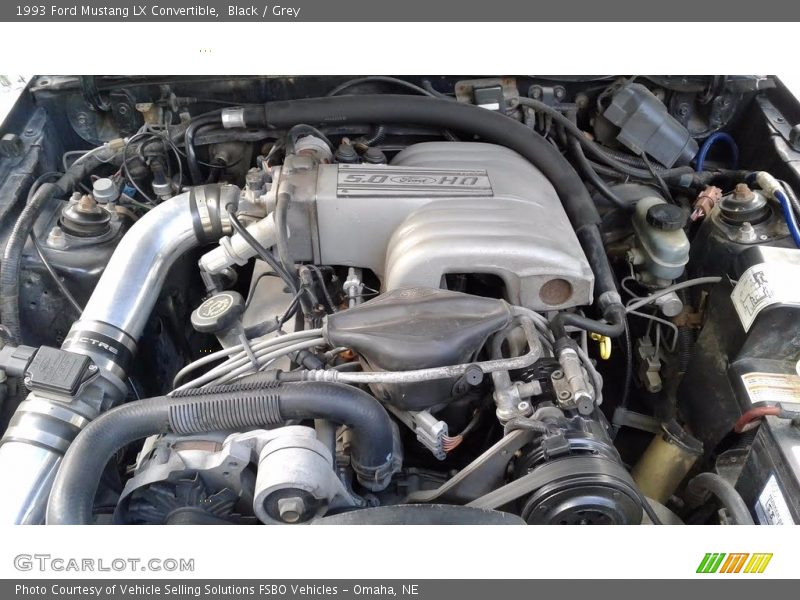 Black / Grey 1993 Ford Mustang LX Convertible