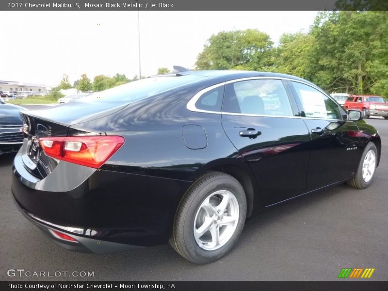 Mosaic Black Metallic / Jet Black 2017 Chevrolet Malibu LS