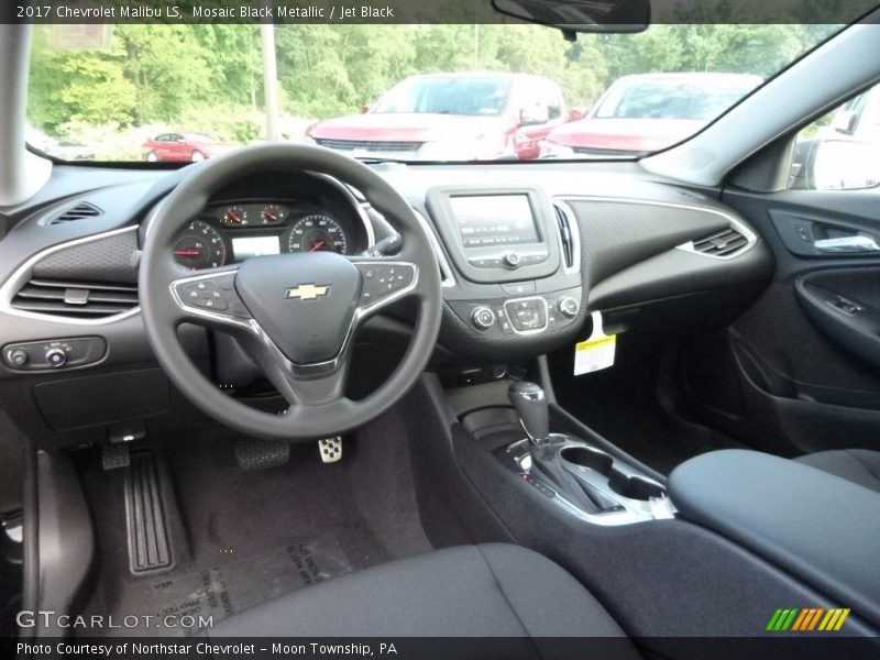 Mosaic Black Metallic / Jet Black 2017 Chevrolet Malibu LS