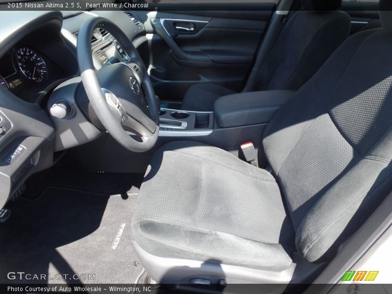 Pearl White / Charcoal 2015 Nissan Altima 2.5 S