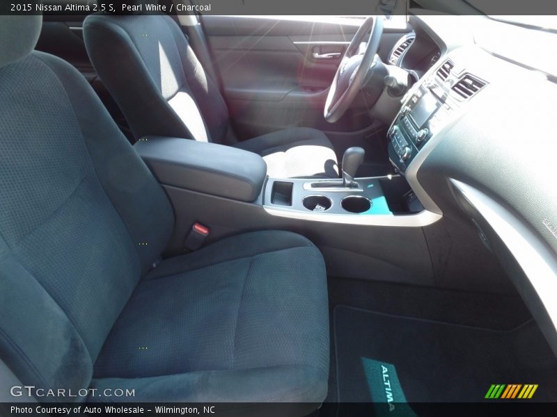 Pearl White / Charcoal 2015 Nissan Altima 2.5 S