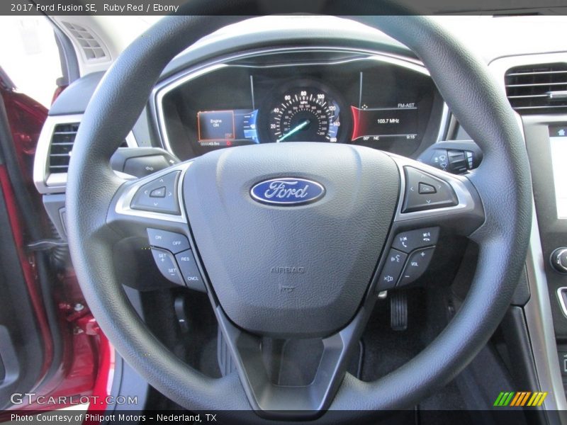 Ruby Red / Ebony 2017 Ford Fusion SE