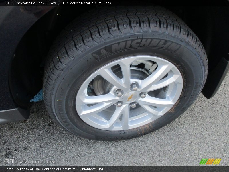 Blue Velvet Metallic / Jet Black 2017 Chevrolet Equinox LT AWD