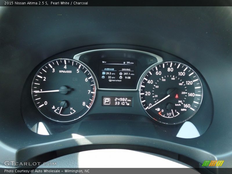 Pearl White / Charcoal 2015 Nissan Altima 2.5 S