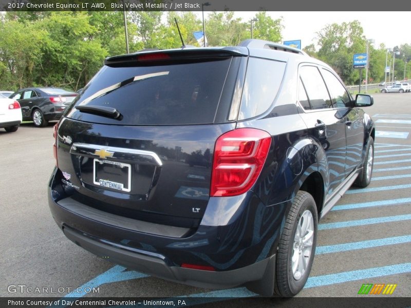 Blue Velvet Metallic / Jet Black 2017 Chevrolet Equinox LT AWD