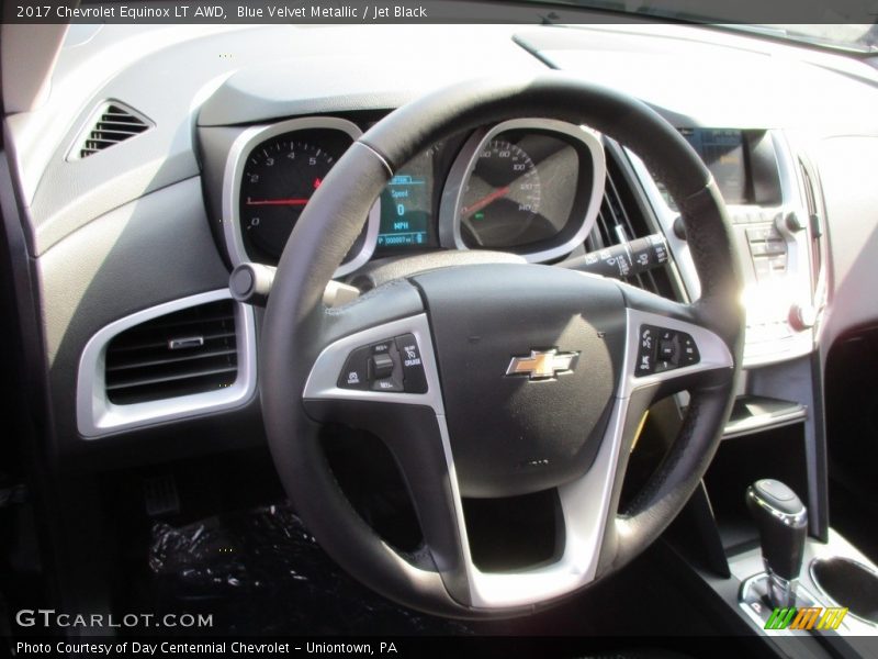 Blue Velvet Metallic / Jet Black 2017 Chevrolet Equinox LT AWD