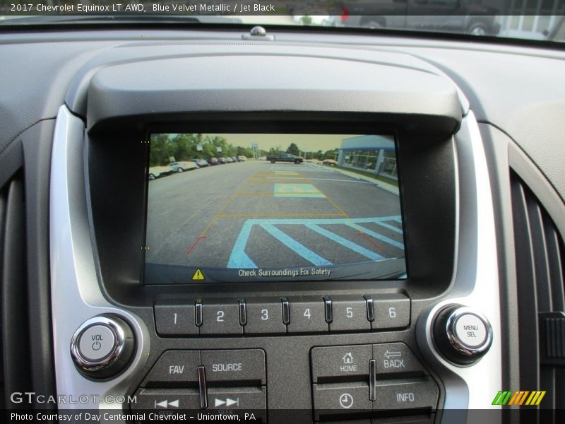 Blue Velvet Metallic / Jet Black 2017 Chevrolet Equinox LT AWD