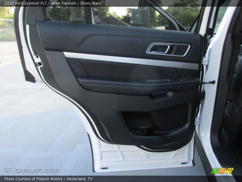 White Platinum / Ebony Black 2017 Ford Explorer XLT