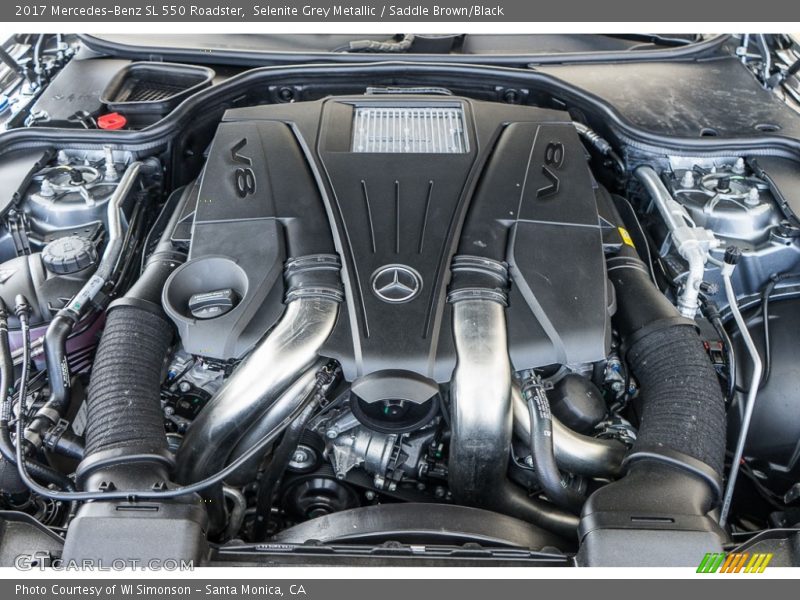  2017 SL 550 Roadster Engine - 4.7 Liter DI biturbo DOHC 32-Valve VVT V8