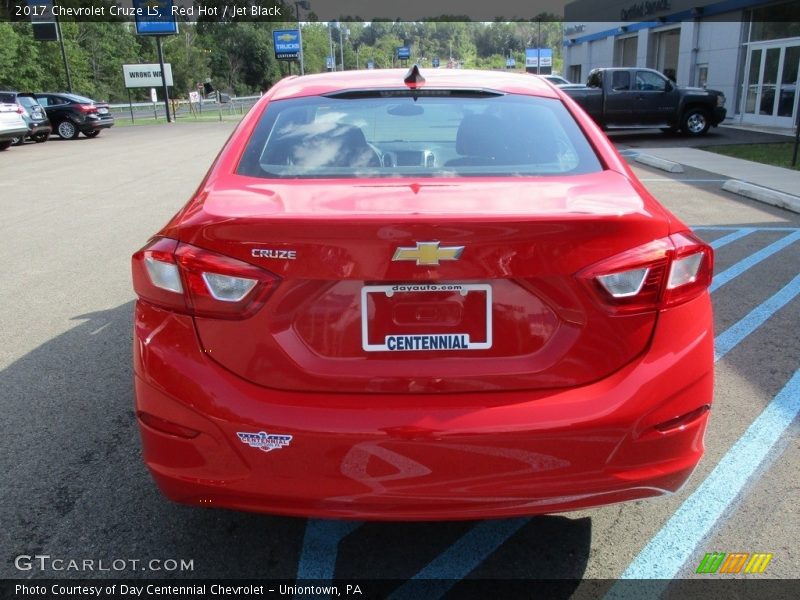 Red Hot / Jet Black 2017 Chevrolet Cruze LS