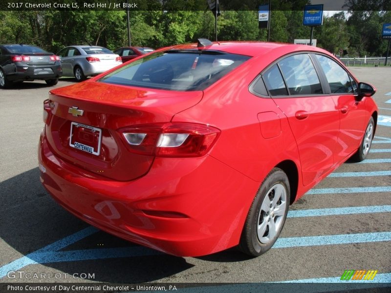 Red Hot / Jet Black 2017 Chevrolet Cruze LS