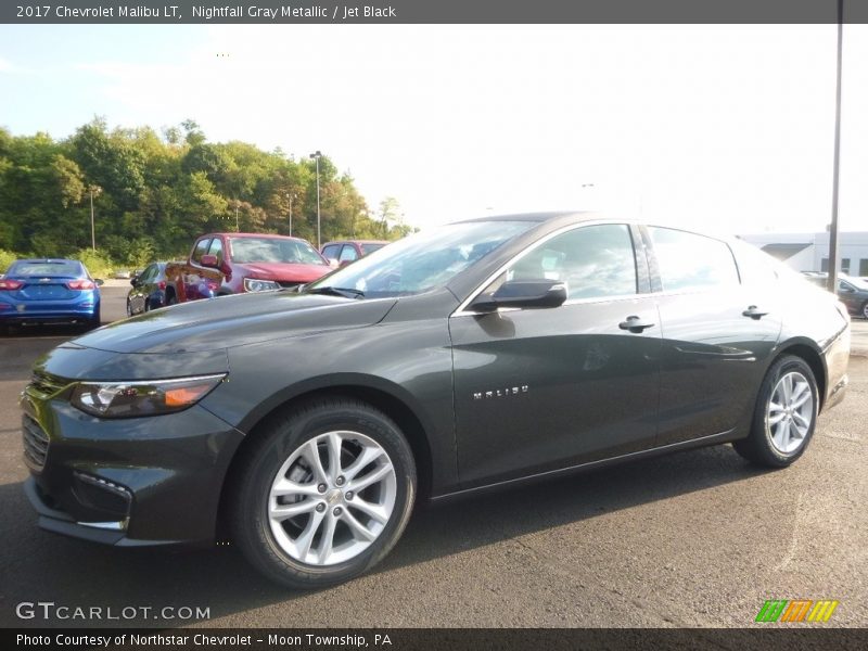 Nightfall Gray Metallic / Jet Black 2017 Chevrolet Malibu LT