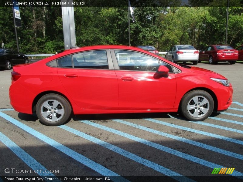 Red Hot / Jet Black 2017 Chevrolet Cruze LS