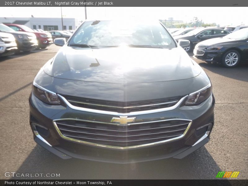 Nightfall Gray Metallic / Jet Black 2017 Chevrolet Malibu LT