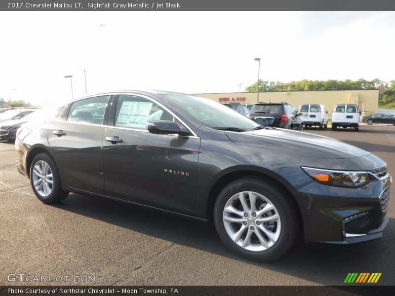 Nightfall Gray Metallic / Jet Black 2017 Chevrolet Malibu LT