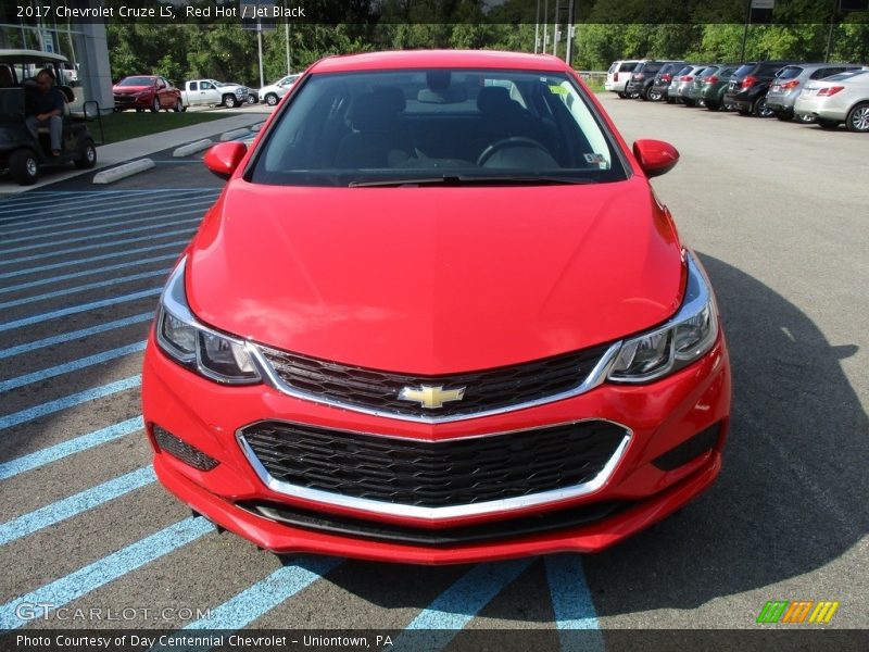 Red Hot / Jet Black 2017 Chevrolet Cruze LS