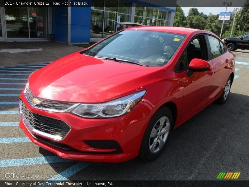 Red Hot / Jet Black 2017 Chevrolet Cruze LS